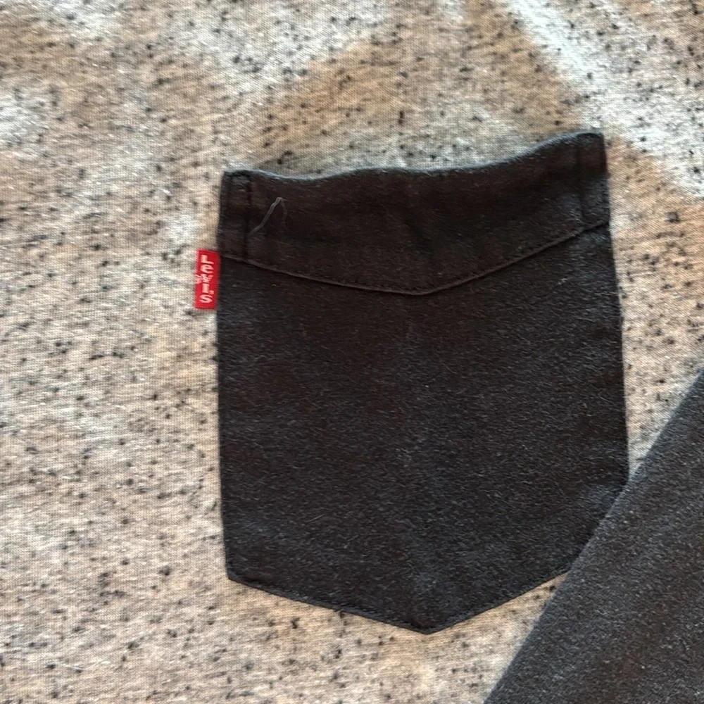 Levi's Gray and Black Long Sleeve Shirt